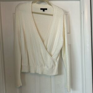 Banana Republic Factory fuzzy wrap sweater size L
